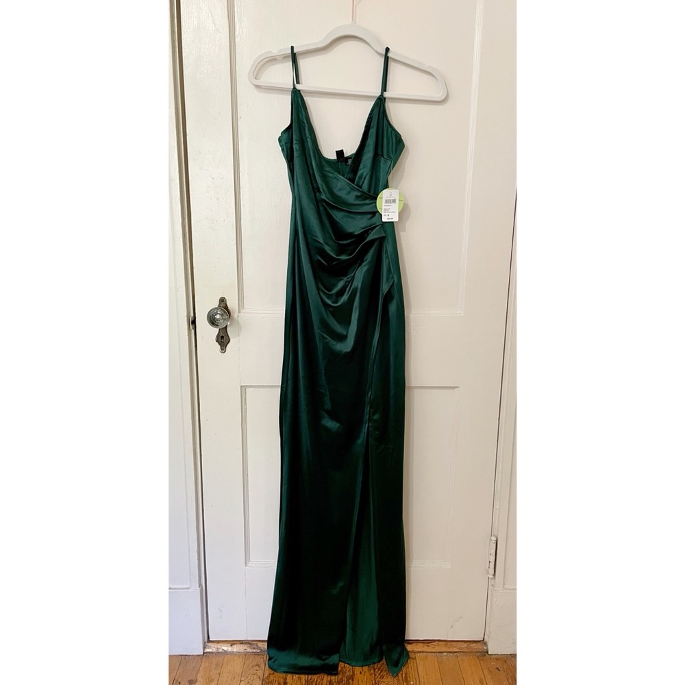 Emerald green gown